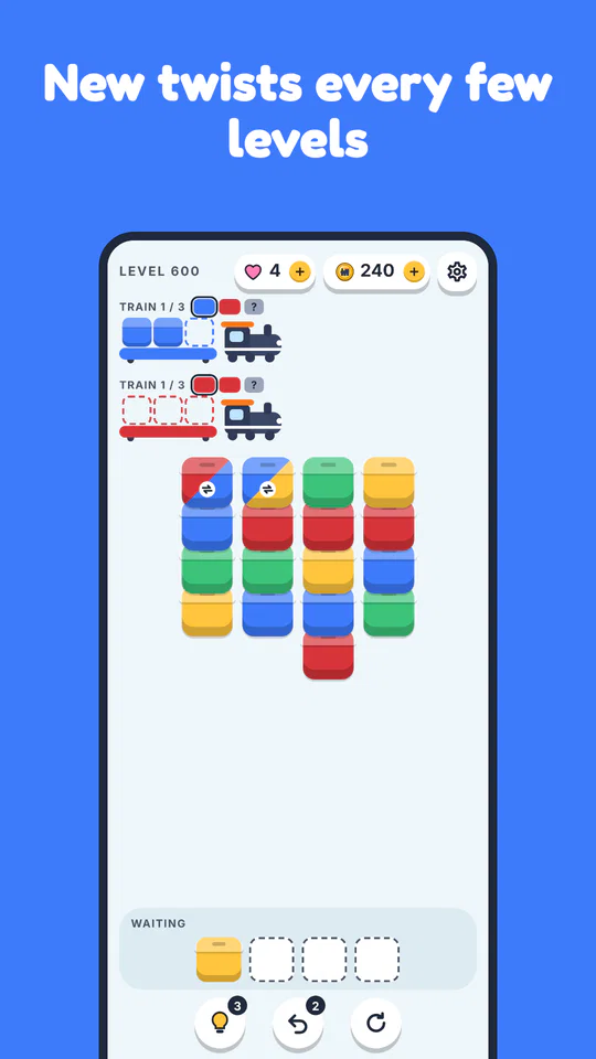 New twists every few levels